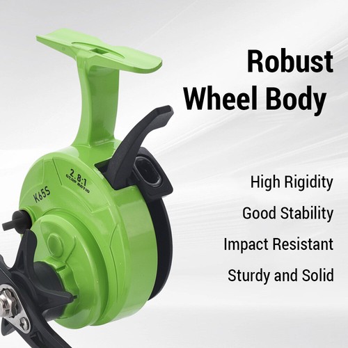 Lizard Plastic Wire Cup Ice Fishing Reel Left Hand/Right Hand Raft Fishing Wheel - Picture 6 of 12