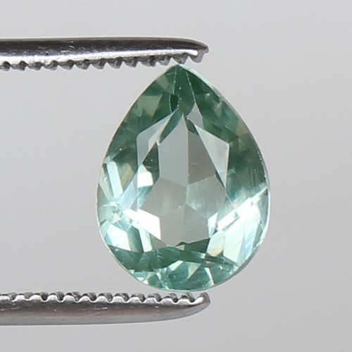 Pendentif En Argent 925 Avec Une Tourmaline Paraïba Naturelle En Forme De Poire - Certifié, Sans Chaîne