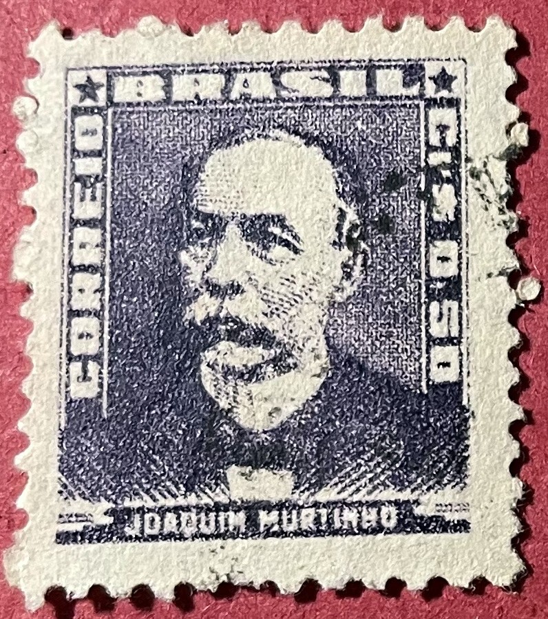 手彫り　額　ぶどう Brazil 1954 0.50Cr Joaquim Murtinho Sc-792 Lilac Grey Used