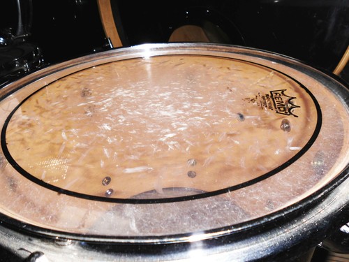 Premier Artist Birch Kesselsatz Schlagzeug Tom Base Drum Schwarz Pinstripe Felle - Bild 4 von 4