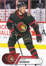 20/21 UD STAR ROOKIES..JOSH NORRIS..RC..# 9..SENATORS..FREE COMBINED SHIP