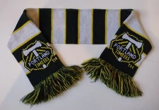 Portland Timbers Green And Yellow Striped Scarf (Youth Size)  42"x5"