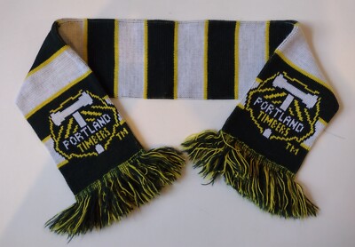 Portland Timbers Green And Yellow Striped Scarf (Youth Size) 42