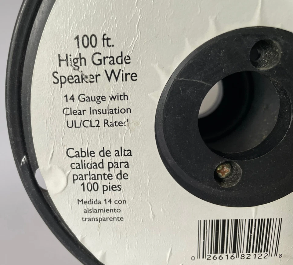 NUEVO SELLADO Philips Magnavox 100' ALTO GRADO 14 Calibre Aislado ALTAVOZ CABLE Foto 3 de 4