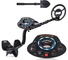 TACKLIFE Metal Detector, Upgraded Adjustable Detectors 41"-53" DISC Mode MMD04
