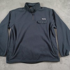 Columbia Sweater Mens XXL Black PFG Fleece Pu...