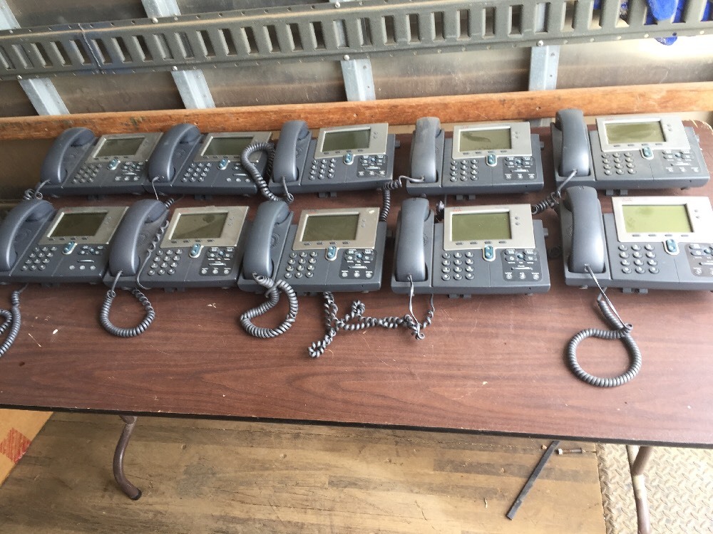 Lot of 10 Cisco IP Business Phones 7941 Series CP-7941G-V02