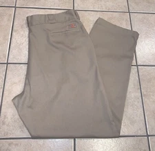 Men's 44x32 DICKIES FLEX 874 Original Fit Khaki Work Twill Trouser Pants 11874DS