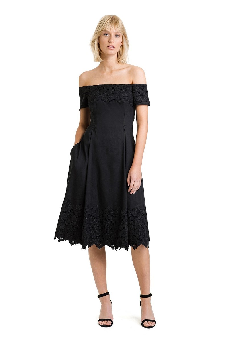 Country Road Lace Panelled Dress Black Size 6 BNWT - RRP $349.00 | eBay  Australia