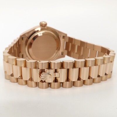 Rolex Lady-Datejust 28mm Solid 18kt Rose Gold Silver Dial
