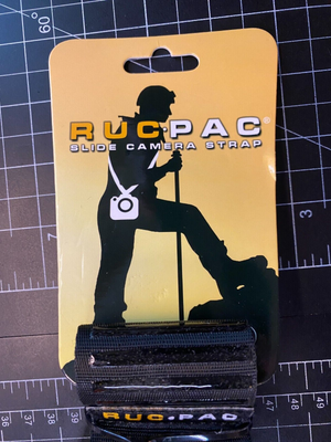RucPac Slide Camera Strap – Verstellbarer Kameragurt | Schwarz | Für Nikon & Canon | Mit Rutschfester Silikon-Seite