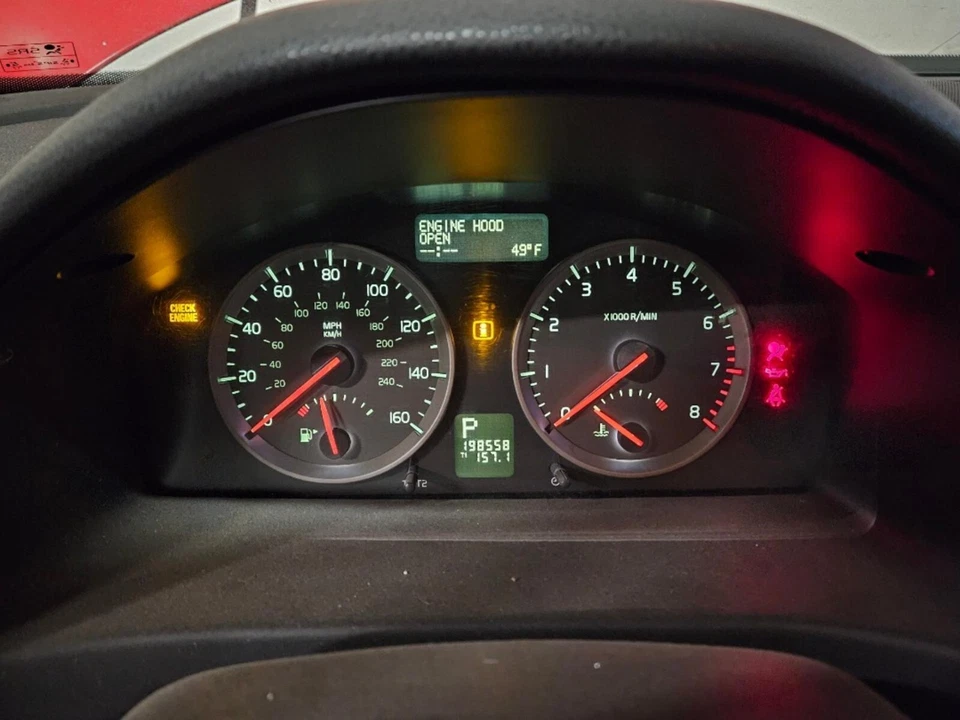 Conjunto de cuadro de instrumentos velocímetro Volvo V50 S40 2004 2005 2006 2007 MPH Foto 2 de 4