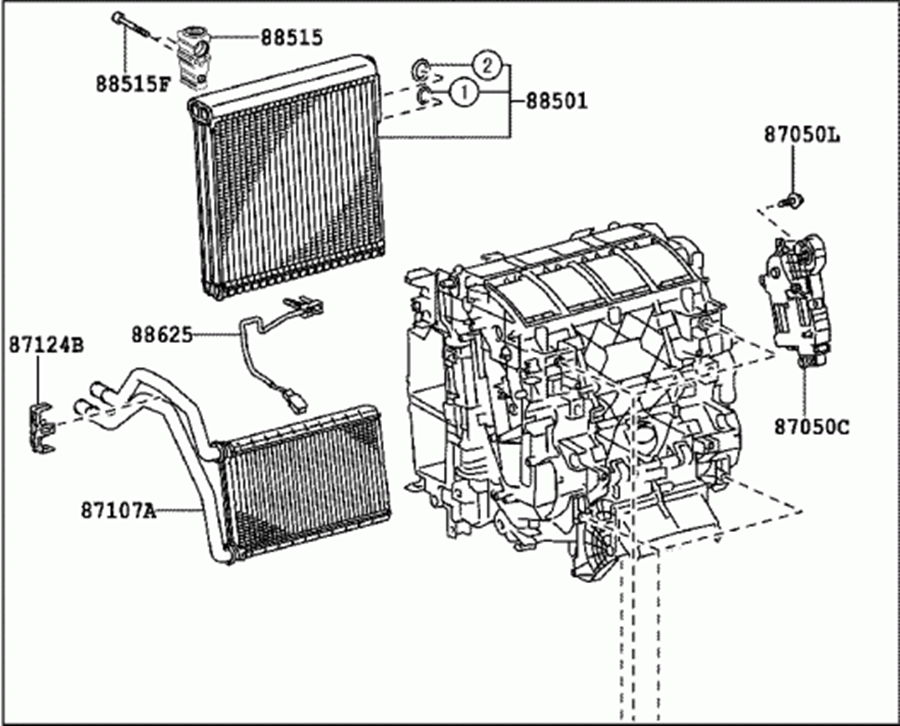 GENUINE TOYOTA HILUX REVO part number 870500KD40 RADIATOR ASSY, AIR