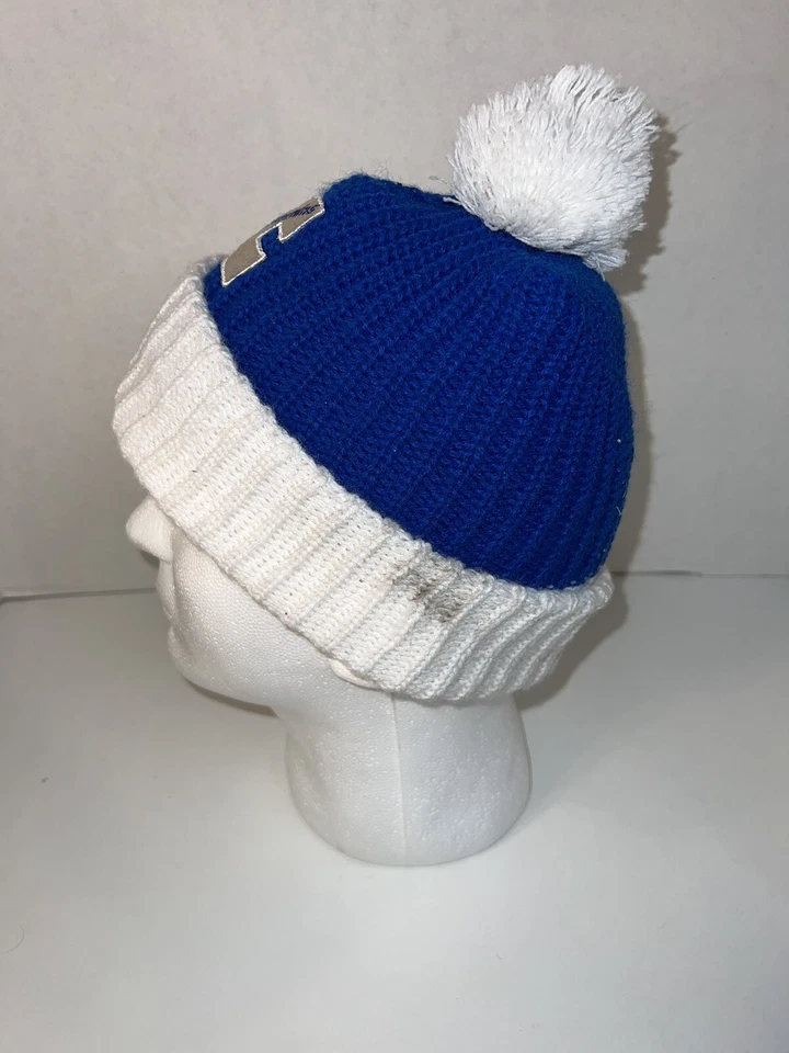 Голубая белая шапочка-помпон Cummins - Изображение 4 из 4