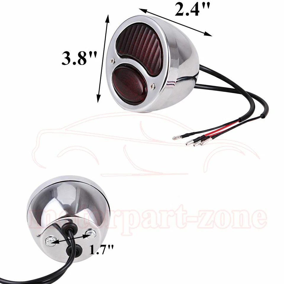 Par de luces traseras para Ford Modelo A luces de freno Hot Rat Rod retro duolamp EE. UU. Foto 4 de 4