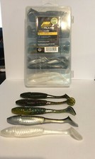 BTS 30pc. 3.5" Minnow Swimbait Kit. Plano Lure Box, 5 colors  Alabama Rig Baits 