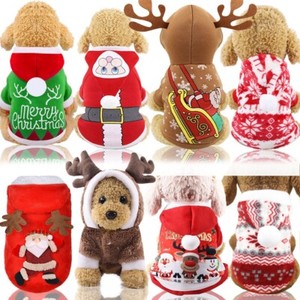 Christmas-Pet-Small-Dog-Cat-Puppy-Clothes-Jacket-Vest-Shirts-Hoodie-Coat-Apparel