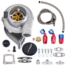 Gt30 Gt3037 Billet Turbocharger 500hp 0.82 Ar Oil Drain Return Feed Line Kit