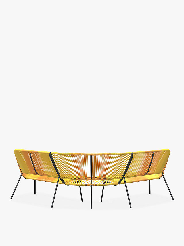 John Lewis Salsa Two Tone Yellow 5Seater Outdoor/Garden Corner Sofa
