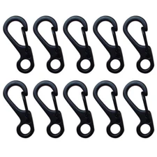 10PCS Mini Carabiner Clip Snap Spring Clasp Hook Keyring Camping Karabiner Tool