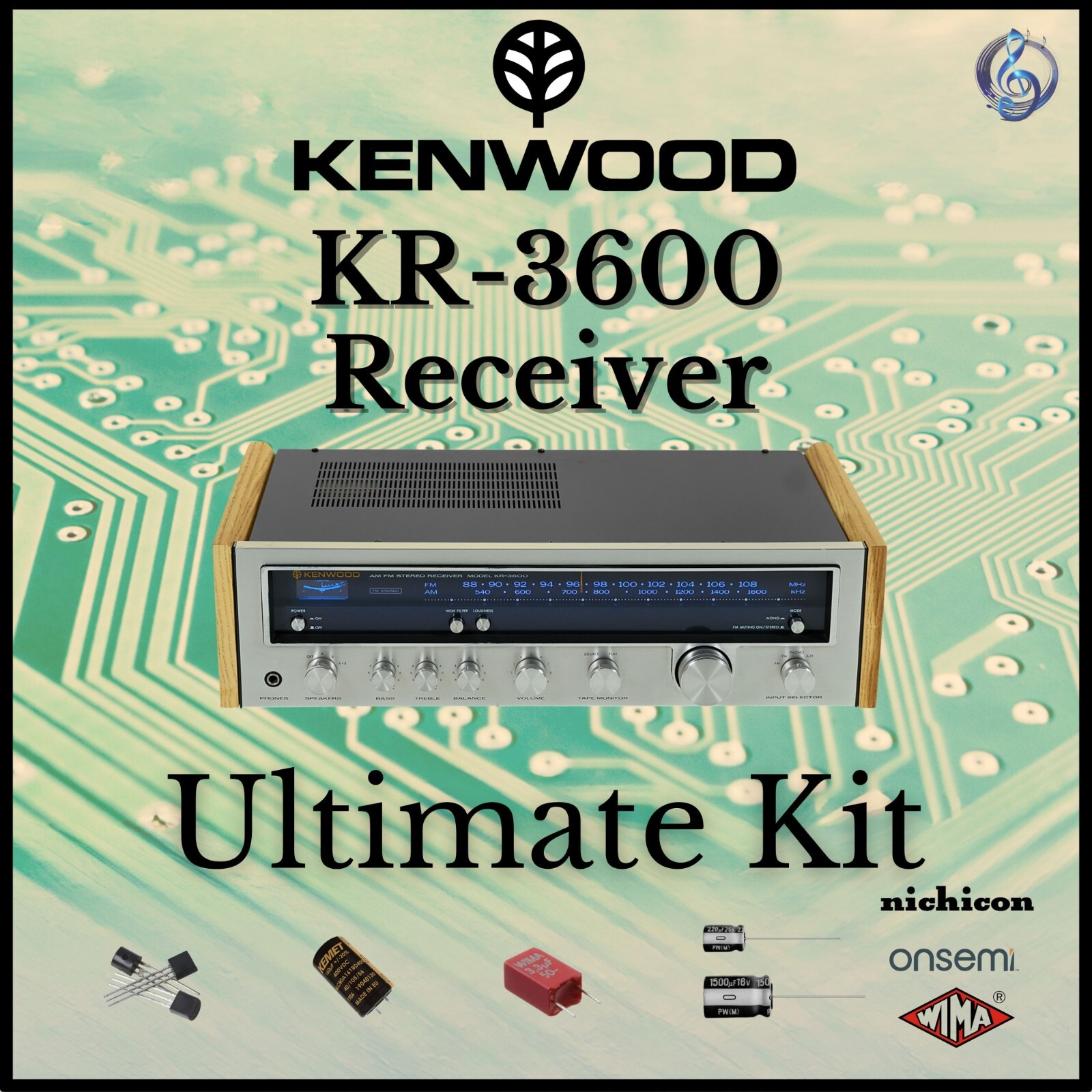 Kenwood KR-3600 vintage audio equipment - eBay listing photo 4