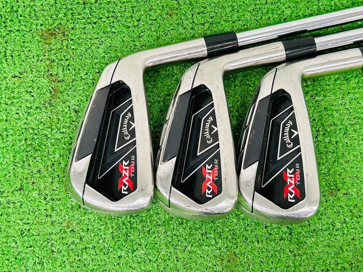 Callaway RAZR X Black 8 Iron Uniflex Steel Shaft Golf Pride Grip Callaway RAZR X Black 8 Iron Uniflex Steel Shaft Golf Pride Grip