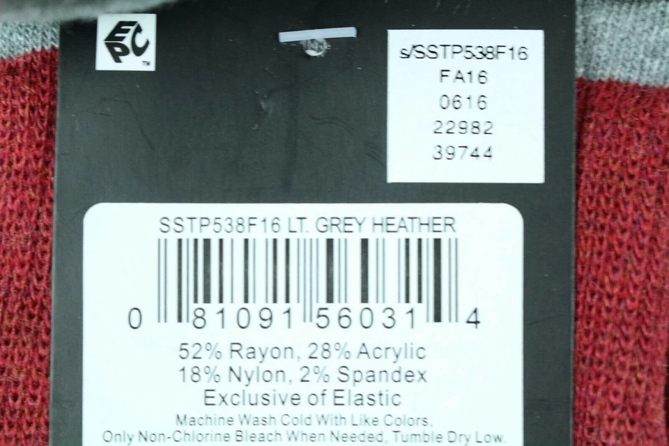  Alfani Men's Grey Heather Striped Socks Size 7-12 Pack of 2 - Image 4 of 4