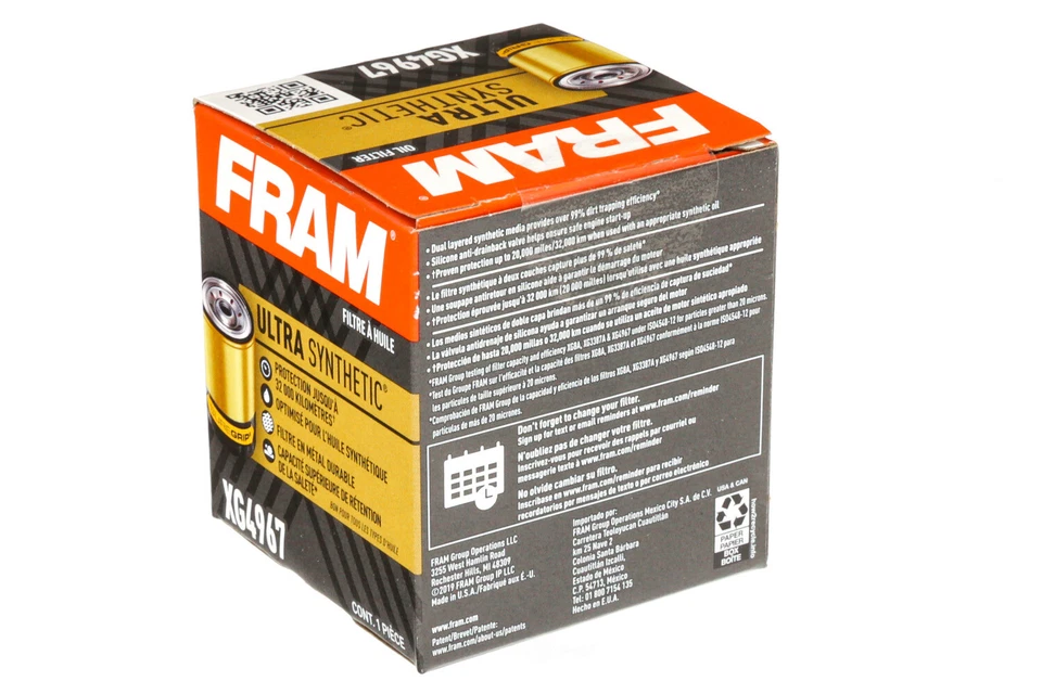 Filtro de aceite de motor para Toyota Yaris Tercel Corolla FRAM ULTRA 1987-2020 Foto 3 de 4