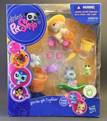 Littlest Pet Shop LPS GARDEN GET TOGETHER #1446 #1447 Set BNIB