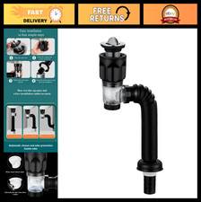 Flexible Bathroom Sink Drain Kit - Expandable P-Trap, Pop-Up Stopper, Anti-Odor