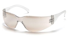 Pyramex Safety Glasses,Clr/I/O Mirror Pack of 12 Small, Clear