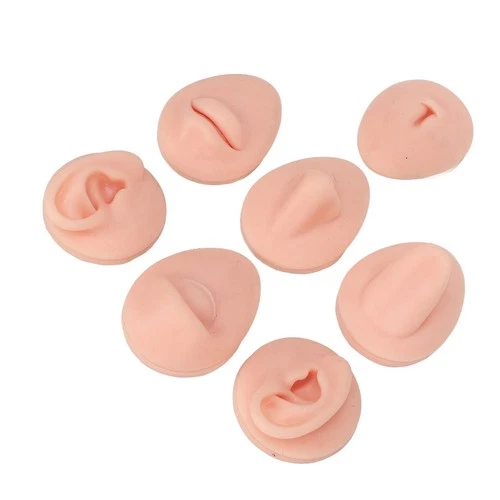 Fayelume 7PCS Piercing Practice Model Kit, Silicone Body Part Model For image 7