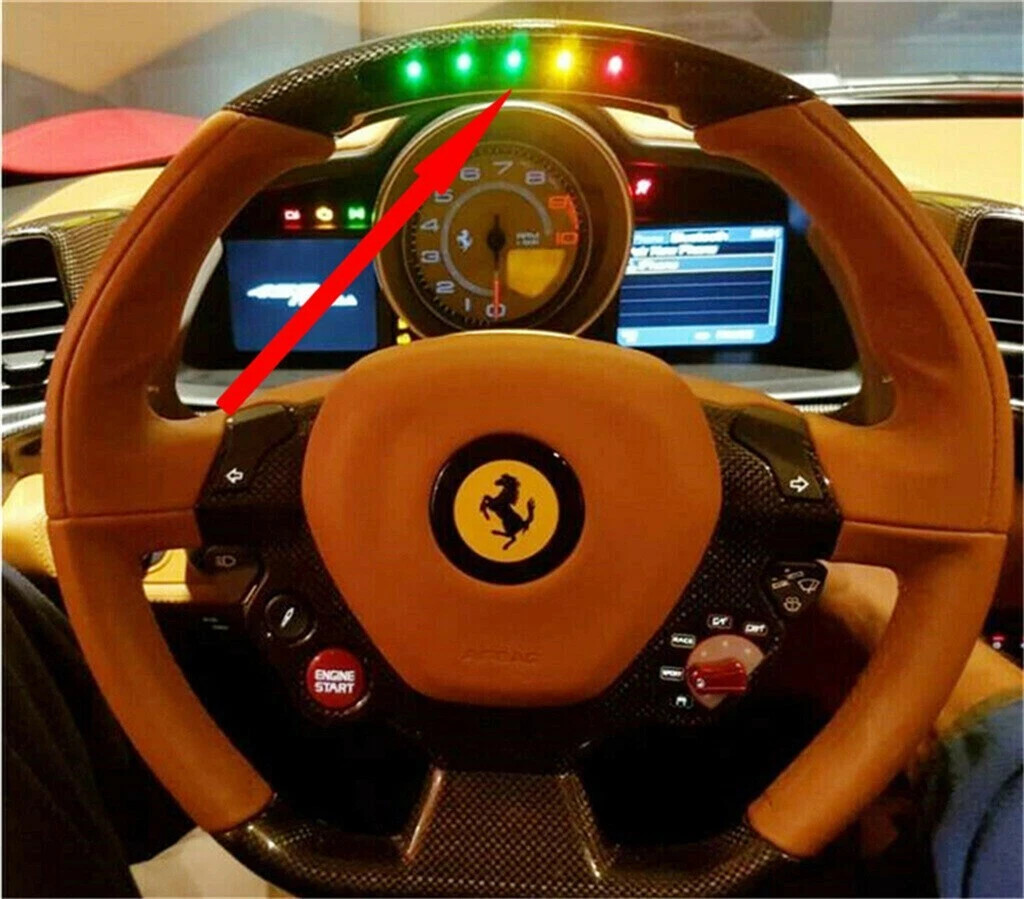 Ferrari 458,488,599,430,California T Steering Wheel Colorful Led Unit "GGGYR"
