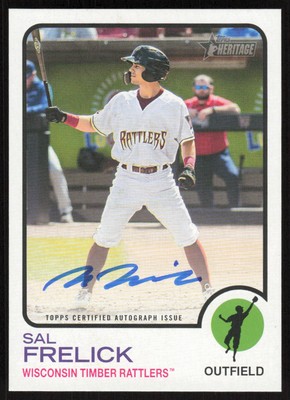 2022 Topps Heritage Minor League Real One Sal Frelick Auto #ROA-SF Card Signed