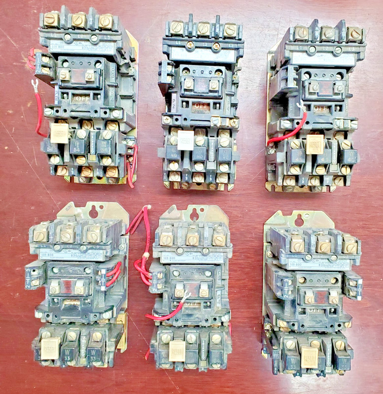 (6-PCS) Allen-Bradley 509-BOD Size 1 Motor Starters CONT TEST See Details (VR14)