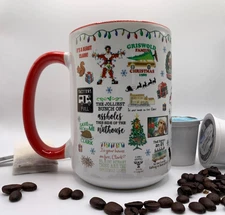Christmas Vacation Mug Red or Green Holiday Coffee Cup Griswold 11oz or 15oz