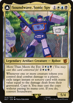 Soundwave, Sonic Spy // Soundwave, Superior Captain (REGULAR) x1 - MTG BOT #14