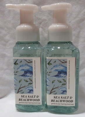 #ad Bath amp; Body Works Gentle amp; Clean Foaming Hand Soap Set 2 SEA SALT amp; BEACHWOOD $34.16