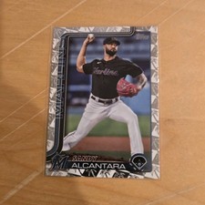Topps Series 1 2025 Sandy Alcantara #335 Miami Marlins Baseball Card