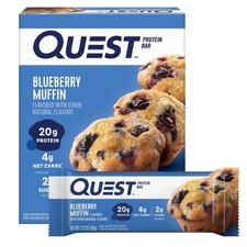 Quest Nutrition Blueberry Muffin Protein bar, 8.48 Oz Pack Of 4 