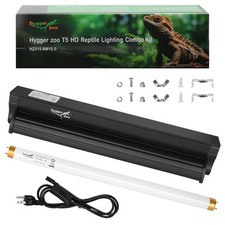 T5 UVB Reptile Light Fixture HO UVB Bulb Lighting Combo Kit, 10.0 UVB Light f...