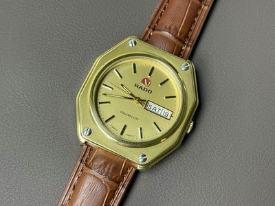 Rado Golden City Automatic Golden Dial 37mm Men's Watch