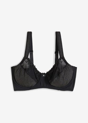 Minimizer BH mit schimmernden Details Gr. 100 (C) Schwarz Damen Bügel-Bra Neu*