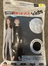 32 Degrees Heat Kids Long Sleeve And Legging Set Black Small New.