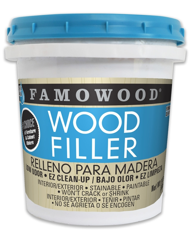 FamoWood 40022126 Latex Wood Filler - Pint, Natural