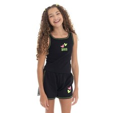 Wicked Girls Tank Top Shirt Tee Shorts Set Outfit 7 8 10 12 14 16 Pink Green NWT