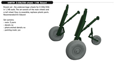 Eduard Brassin 648729 1:48 Zlin Z-326/526 Felgen