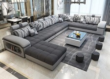 Soggiorno divano ad angolo UForm divano divano in pelle design divano tessuto divani moderni