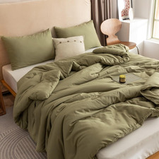 Queen Comforter Set Olive Green, 3Pcs Bedding Sets Queen 1 Boho Olive Comforter