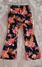 Womans Pants Boho-Chic Retro 70s Style Flared Vintage-Inspired Soft Sz. Sml. 3-5